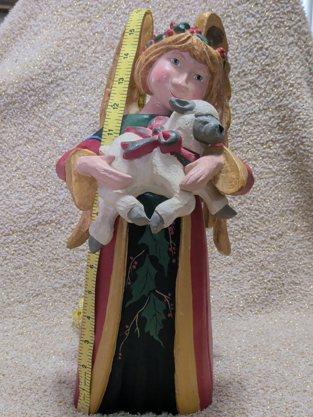 Vintage '94 House of Hatten "Peace on Earth" Christmas Angel by Denise Calla 16"